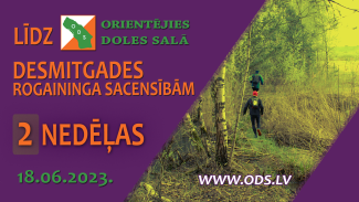 Līdz Orientejies Doles salā desmitgades rogainingam 2 nedēļas